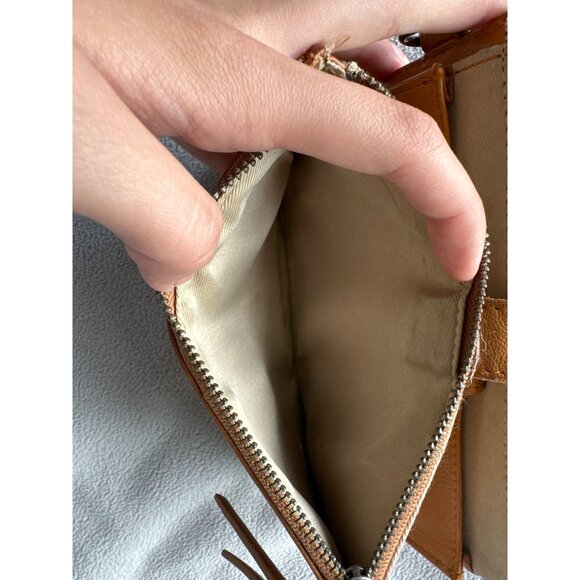 Lucky Brand Vintage Wallet Leather Brown Supple Natural - Picture 4 of 6